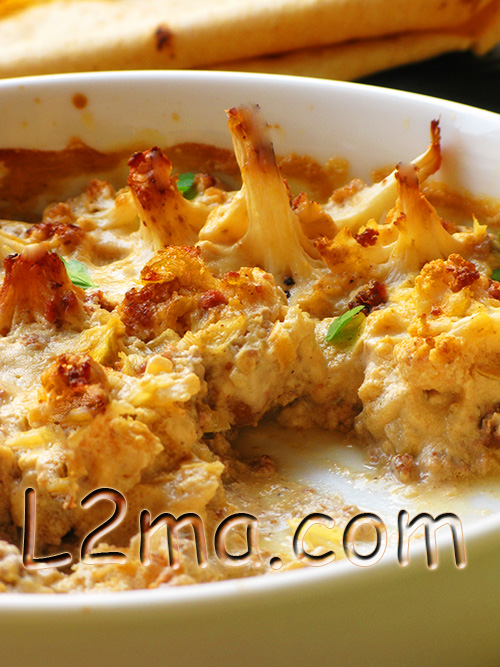 قرنبيط بالطحينة