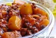 صينية اليقطين باللحمة المفرومة