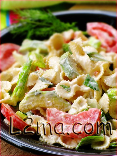 سلطة المعكرونة و الأفوكادو سلطة المعكرونة و الأفوكادو