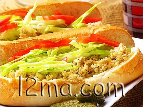 سندويش الدجاج المفروم