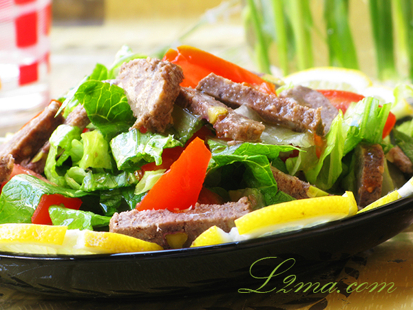 سلطة المرتديلا الحلبية سلطة المرتديلا الحلبية