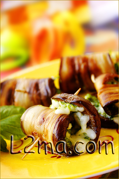 لفائف الباذنجان على الطريقة الايطالية