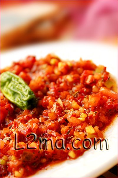 ezme تغميسة البندورة على الطريقة التركية