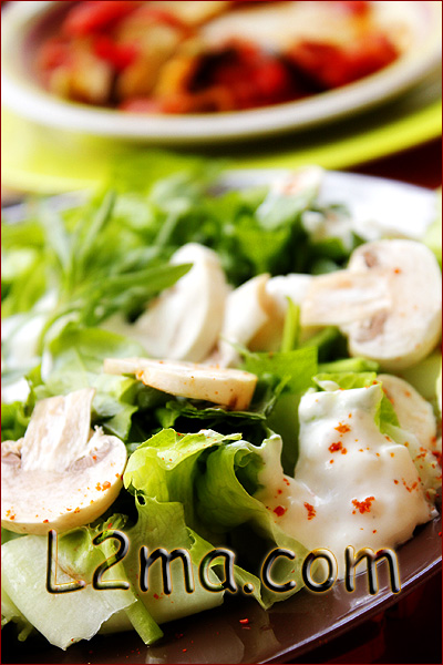 سلطة الخضار بصوص الرانش سلطة الخضار بصوص الرانش