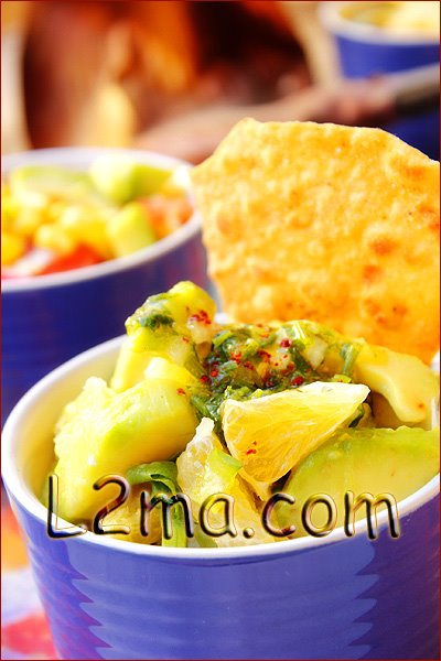 سلطة الأفوكادو و البرتقال سلطة الأفوكادو و البرتقال