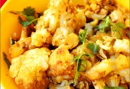 كاري القرنبيط و اللحم المفروم