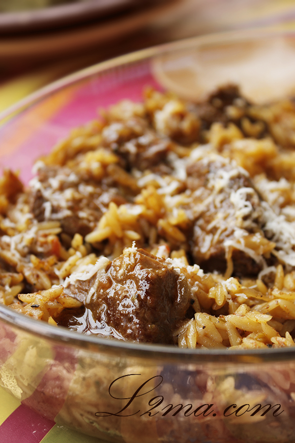 يوفيتسي / صينية اللحمة و راس العصفور على الطريقة اليونانية