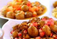 زيتون بخلطة دبس الرمان