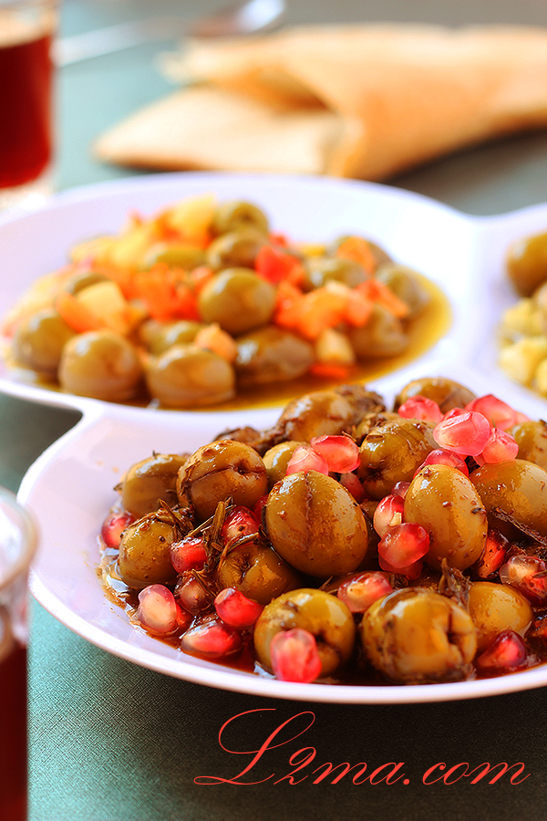 زيتون بخلطة دبس الرمان