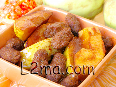 السفرجلية باللحمة الكباب