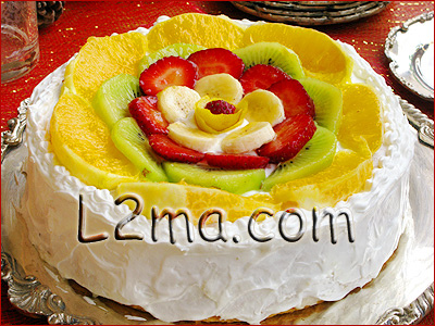 كيك الفواكة كيك الفواكة