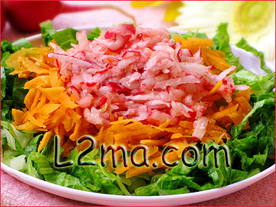 سلطة بشر الجزر و الفجل سلطة بشر الجزر و الفجل