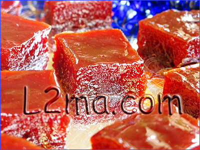 حلى السفرجل على الطريقة الاسبانية حلى السفرجل على الطريقة الاسبانية