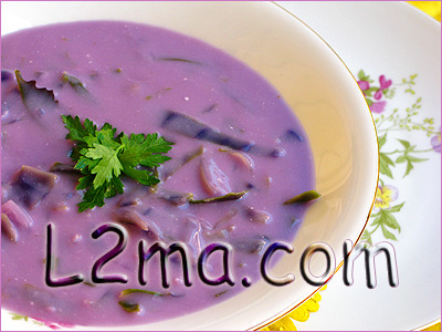 شوربة البنفسج شوربة البنفسج