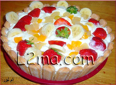 شارلوت الفواكهة و الموز