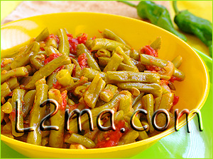 فاصولياء بالزيت