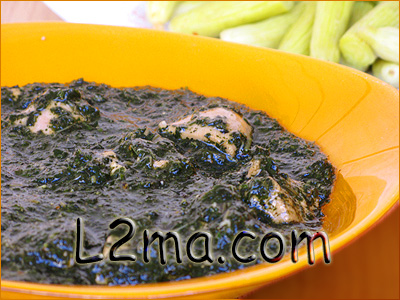 الملوخية على الطريقة الحلبية الملوخية على الطريقة الحلبية