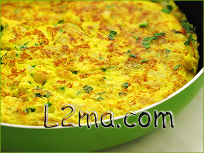 عجة البطاطا عجة البطاطا