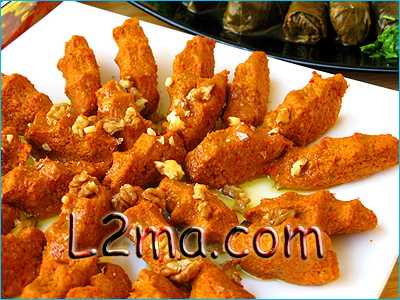 كبة نية بزيت الزيتون