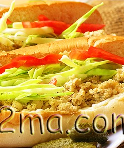 سندويش الدجاج المفروم