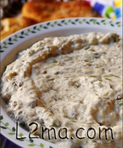 سلطة الباذنجان و الفليفلة المشوية