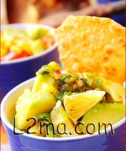 سلطة الأفوكادو و البرتقال