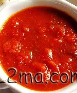 صلصة البندورة على طريقتي