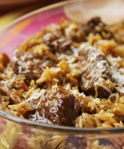 يوفيتسي / صينية اللحمة و راس العصفور على الطريقة اليونانية