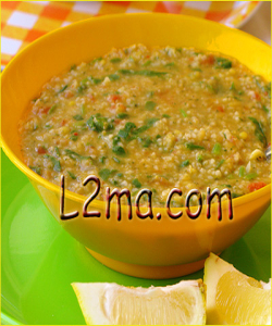 شوربة العدس ببرغل